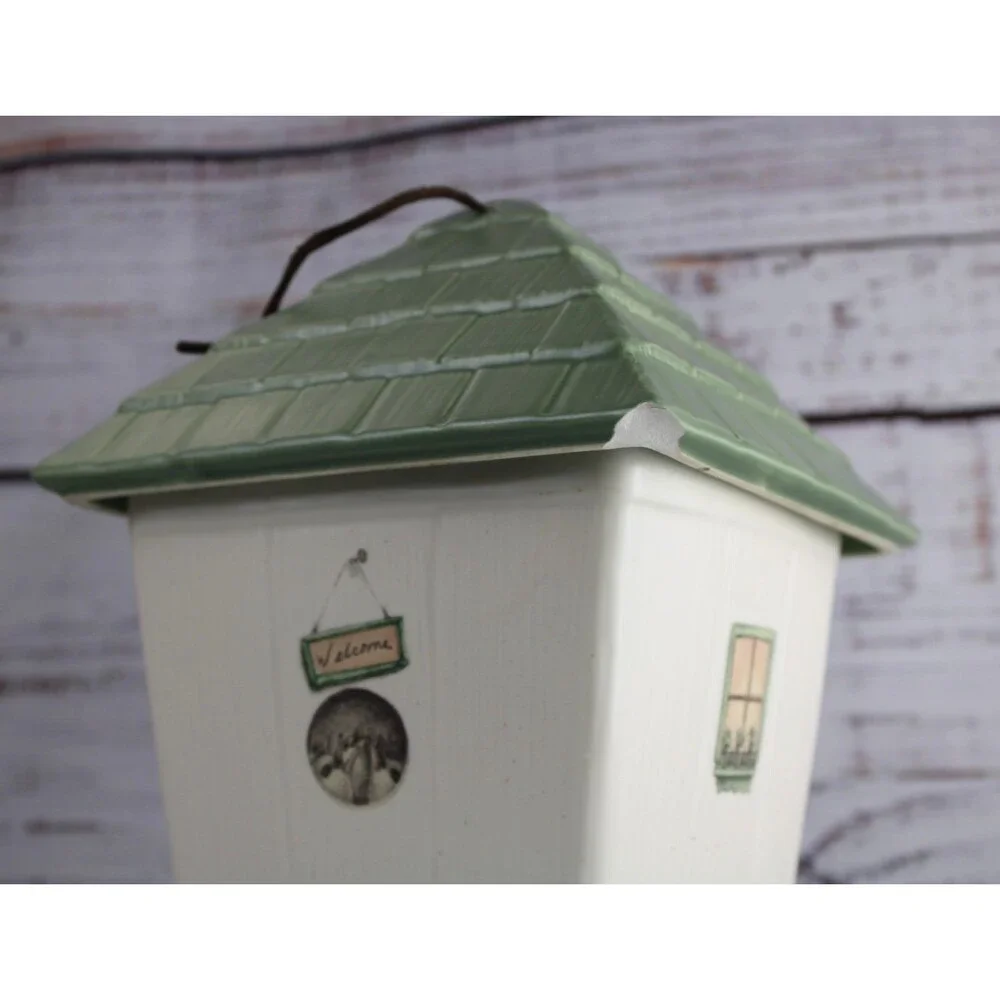 Vintage Pfaltzgraff Naturewood Birdhouse Wall Pocket Planter Made in USA